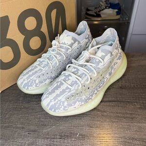 Yeezy Boost 380 Sneakers in Gray and Cream